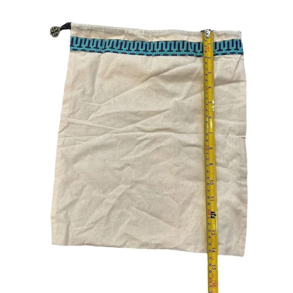 Tory Burch Cotton Canvas Drawstring Dust‎ Bag 12” x 14”